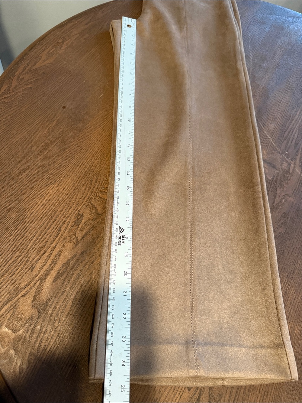 Ann Taylor Wide-Leg Faux Suede Pants in Camel - Picture 9 of 10